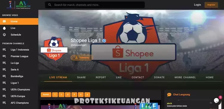 Link Live Streaming Bola